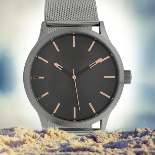 Oozoo Herren Armbanduhr Timepieces C10056 Quarz Stahl silber UOC10056