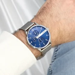 Oozoo Herren Armbanduhr Timepieces Analog Metall silber UOC11300