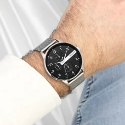 Oozoo Herren Armbanduhr Timepieces Analog Metall silber UOC11301