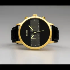 Oozoo Herren Armbanduhr Timepieces C10516 Analog Leder schwarz UOC10516