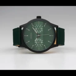 Oozoo Herren Armbanduhr Timepieces C10537 Analog Leder grün UOC10537