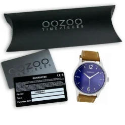 Oozoo Herren Armbanduhr Timepieces Analog Leder braun UOC9046A