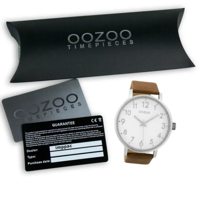 Oozoo Herren Armbanduhr Timepieces Analog Leder braun UOC9401A