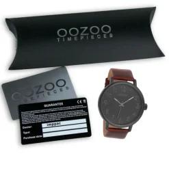 Oozoo Herren Armbanduhr Timepieces Analog Leder braun UOC9403A