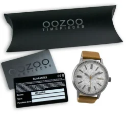 Oozoo Herren Armbanduhr Timepieces Analog Leder braun UOC9405A