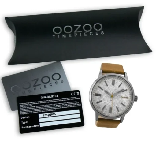 Oozoo Herren Armbanduhr Timepieces Analog Leder braun UOC9405A