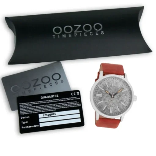 Oozoo Herren Armbanduhr Timepieces Analog Leder braun UOC9407A