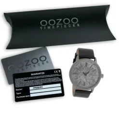 Oozoo Herren Armbanduhr Timepieces Analog Leder schwarz UOC9409A