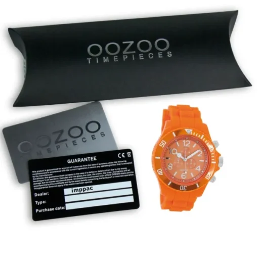 Oozoo Herren Armbanduhr Timepieces Analog Silikon orange UOC4836A