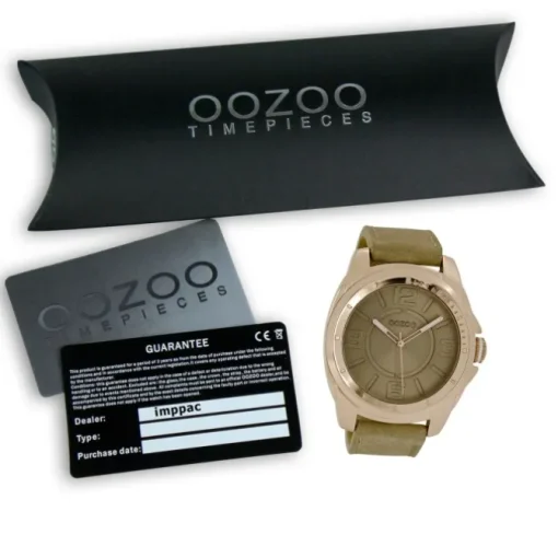 Oozoo Herren Armbanduhr Timepieces Analog Leder braun UOC5336A