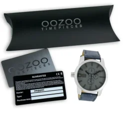 Oozoo Herren Armbanduhr Timepieces Analog Leder blau UOC6101A