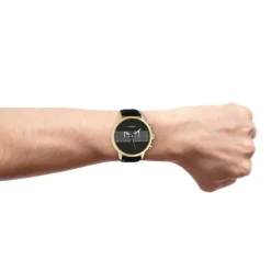 Oozoo Herren Armbanduhr Timepieces C10516 Analog Leder schwarz UOC10516