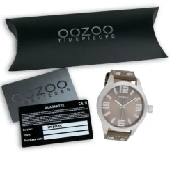 Oozoo Herren Armbanduhr Timepieces Analog Leder braun UOC1014A