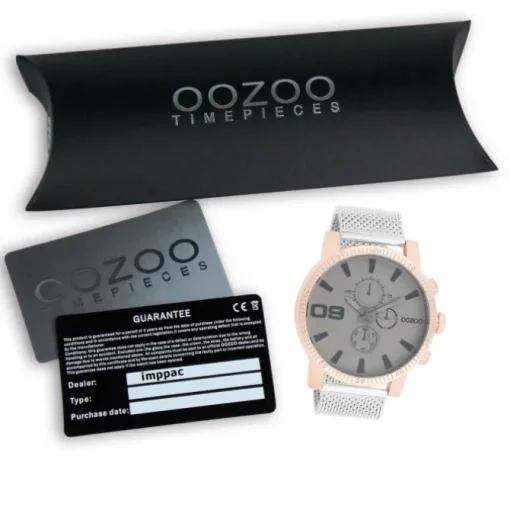 Oozoo Herren Armbanduhr Timepieces Analog Metall silber UOC9437A