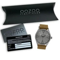 Oozoo Herren Armbanduhr Timepieces Analog Leder braun UOC10022