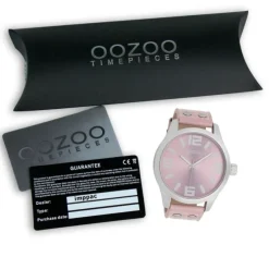 Oozoo Herren Armbanduhr Timepieces Analog Leder rosa UOC1008A