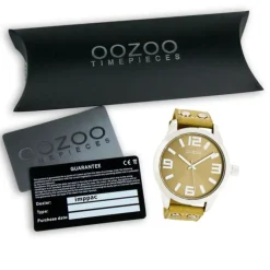 Oozoo Herren Armbanduhr Timepieces Analog Leder gelb UOC1055A