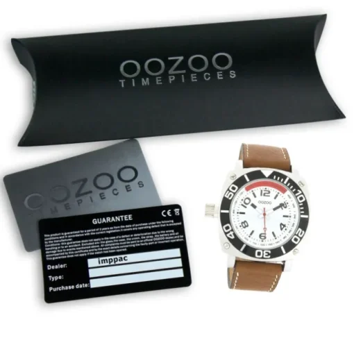 Oozoo Herren Armbanduhr Timepieces Analog Leder braun UOC2280A