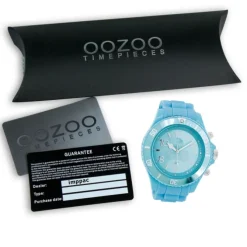Oozoo Herren Armbanduhr Timepieces Analog Silikon hellblau UOC4824A