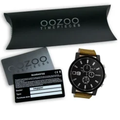 Oozoo Herren Armbanduhr Timepieces C9033A Analog Leder braun UOC9033A