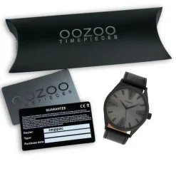 Oozoo Herren Armbanduhr Timepieces C10024 Quarz Leder schwarz UOC10024