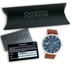 Oozoo Herren Armbanduhr Timepieces Analog Leder braun UOC11210