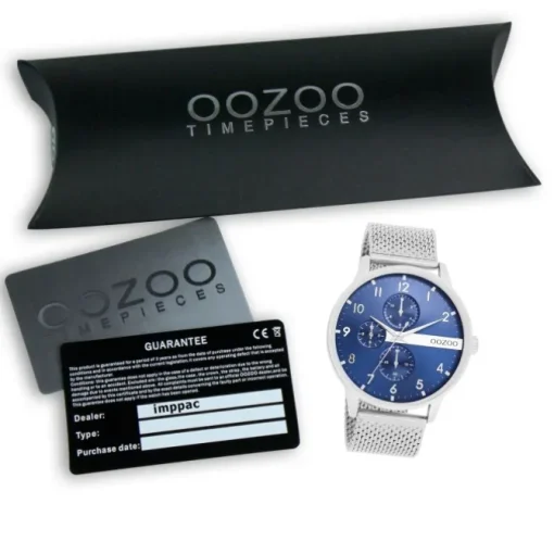 Oozoo Herren Armbanduhr Timepieces Analog Metall silber UOC11300