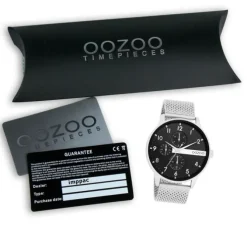 Oozoo Herren Armbanduhr Timepieces Analog Metall silber UOC11301