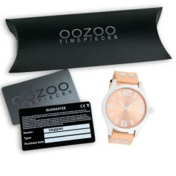 Oozoo Herren Armbanduhr Timepieces Analog Leder orange UOC1090A