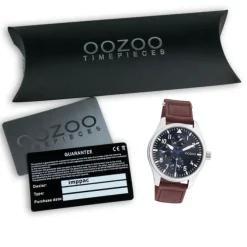Oozoo Herren Armbanduhr Timepieces C11006 Analog Leder braun UOC11006