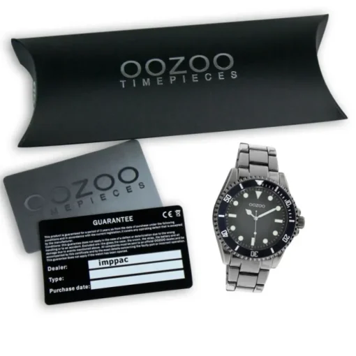 Oozoo Herren Armbanduhr Timepieces C11013 Analog Edelstahl silber UOC11013