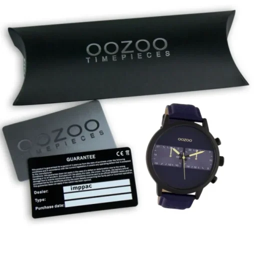 Oozoo Herren Armbanduhr Timepieces Analog Edelstahl dunkelblau UOC10515
