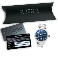 Oozoo Herren Armbanduhr Timepieces C10955 Analog Edelstahl silber UOC10955
