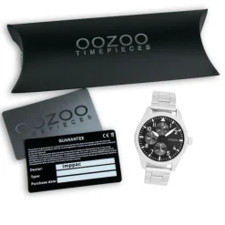 Oozoo Herren Armbanduhr Timepieces Analog Metallband silber UOC11506