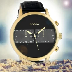 Oozoo Herren Armbanduhr Timepieces C10516 Analog Leder schwarz UOC10516