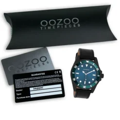 Oozoo Herren Armbanduhr Timepieces Analog Leder schwarz UOC11118