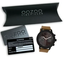 Oozoo Herren Armbanduhr Timepieces C10806 Analog Leder braun UOC10806