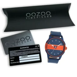 Oozoo Herren Armbanduhr Timepieces Analog Leder blau UOC11232