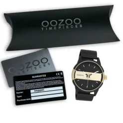 Oozoo Herren Armbanduhr Timepieces Analog Metall Mesh schwarz UOC11108