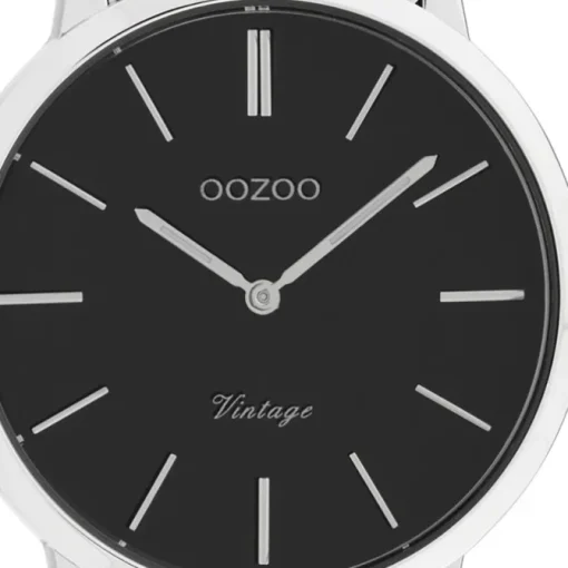 Oozoo Herren Armbanduhr Ultra Slim C20022 Analog Edelstahl silber UOC20022