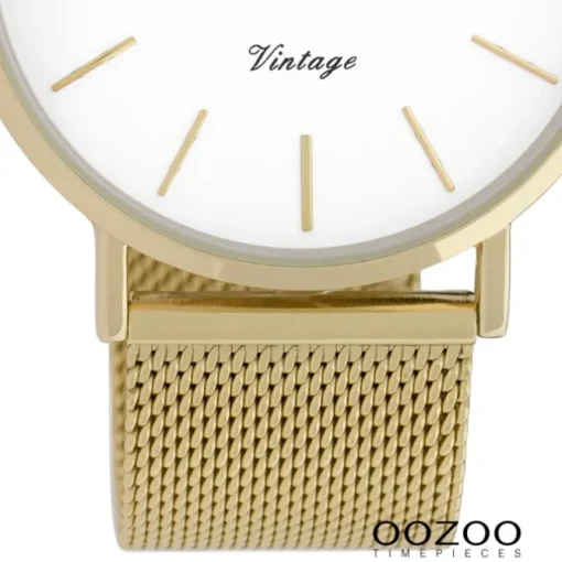Oozoo Herren Armbanduhr Ultra Slim C9909 Quarz Stahl gold UOC9909