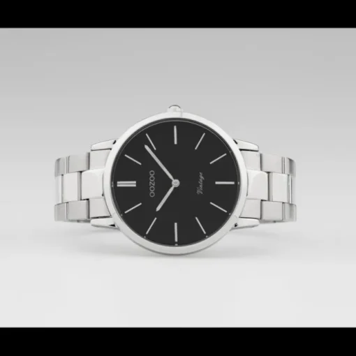 Oozoo Herren Armbanduhr Ultra Slim C20022 Analog Edelstahl silber UOC20022
