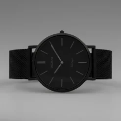 Oozoo Herren Armbanduhr Ultra Slim C9933 Quarz Stahl schwarz UOC9933