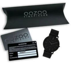 Oozoo Herren Armbanduhr Ultra Slim C9933 Quarz Stahl schwarz UOC9933
