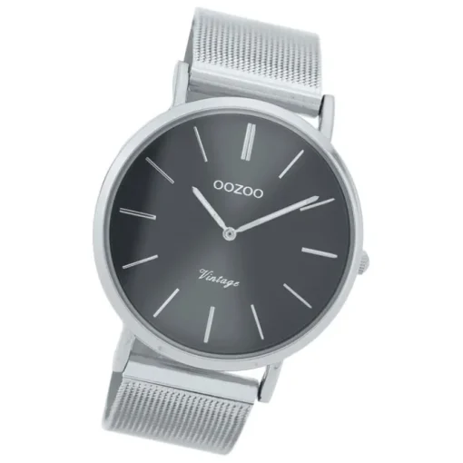 Oozoo Herren Armbanduhr Vintage Series C9937A Analog Edelstahl silber UOC9937A
