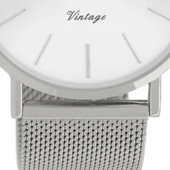 Oozoo Herren Armbanduhr Vintage Series C9904A Analog Edelstahl silber UOC9904A