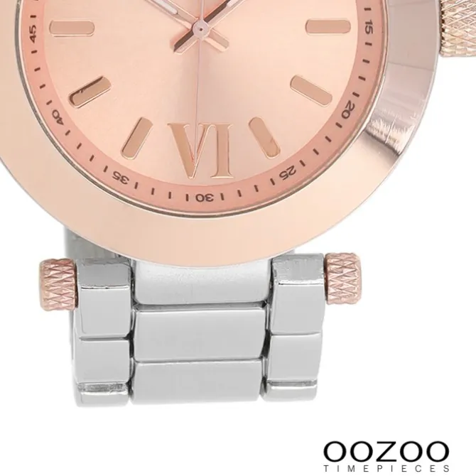 Oozoo Herren Armbanduhr Vintage Series Analog Metall silber UOC5752A