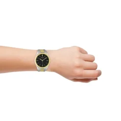 Oozoo Herren Damen Armbanduhr Timepieces C10522 Edelstahl silber gold UOC10522