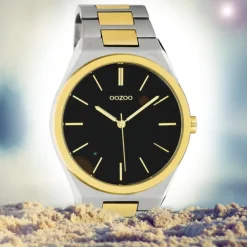 Oozoo Herren Damen Armbanduhr Timepieces C10522 Edelstahl silber gold UOC10522