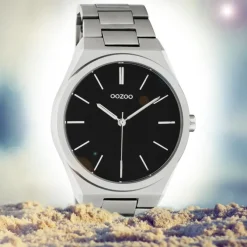 Oozoo Herren Damen Armbanduhr Timepieces C10521 Analog Edelstahl silber UOC10521